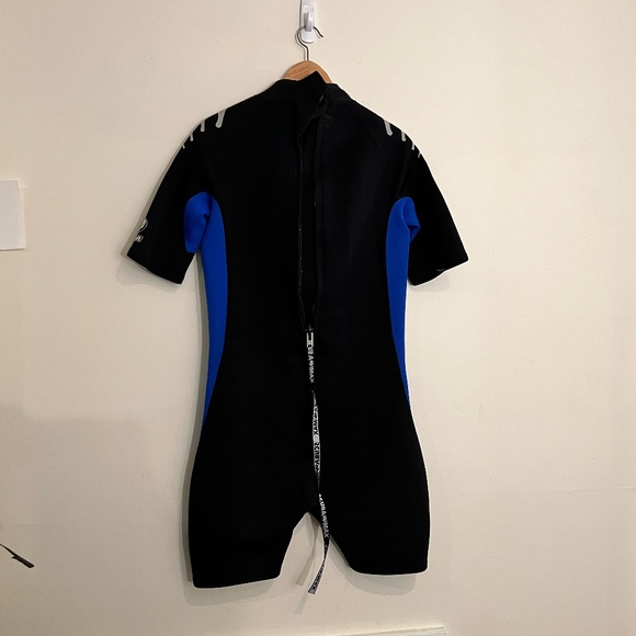 ScubaMax Island 2 Wetsuit Men's 2mm Shorty Black & Blue 2mm - Picture 6 of 8